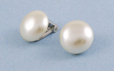 Klipsy perłowe - 16421